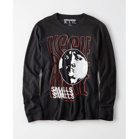 The Notorious BIG Biggie Smalls Mens 100% Cotton Long Sleeve Shirt Black Size M - Picture 1 of 7